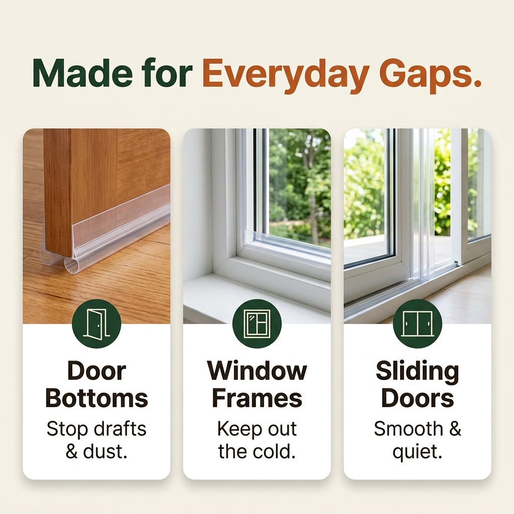 Self-Adhesive Door & Window Weather Stripping