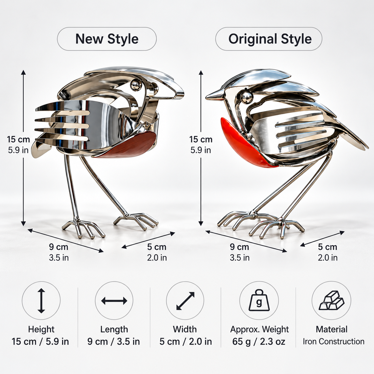 Creative Metal Bird Sculpture