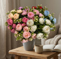 Nordic Peony & Baby's Breath Bouquet