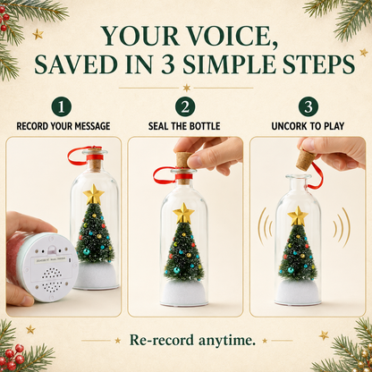 Recordable Christmas Message Bottle