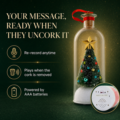 Recordable Christmas Message Bottle