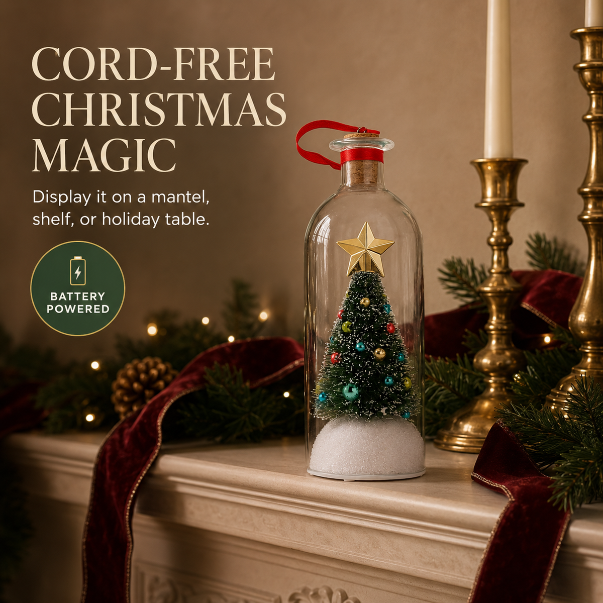 Recordable Christmas Message Bottle