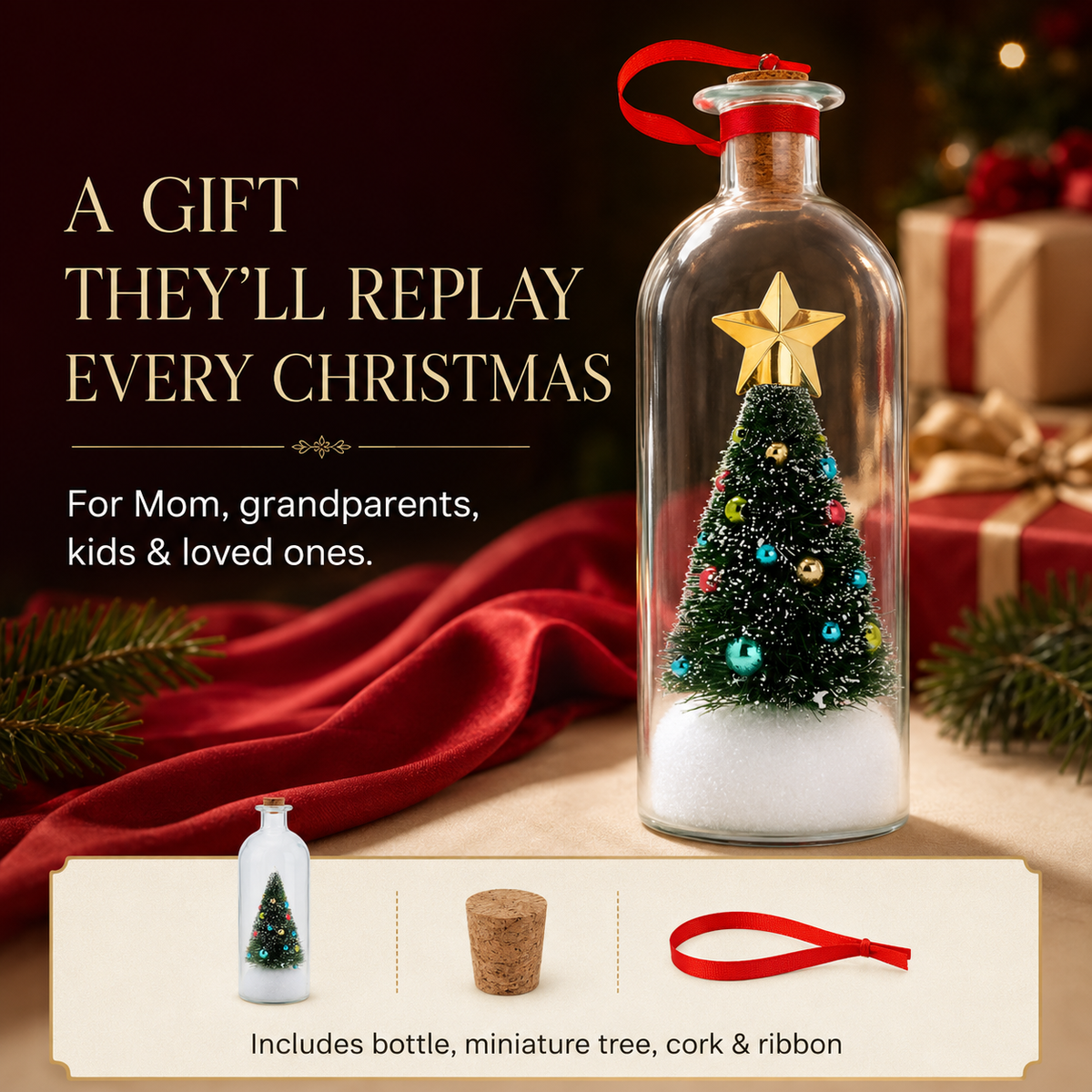 Recordable Christmas Message Bottle