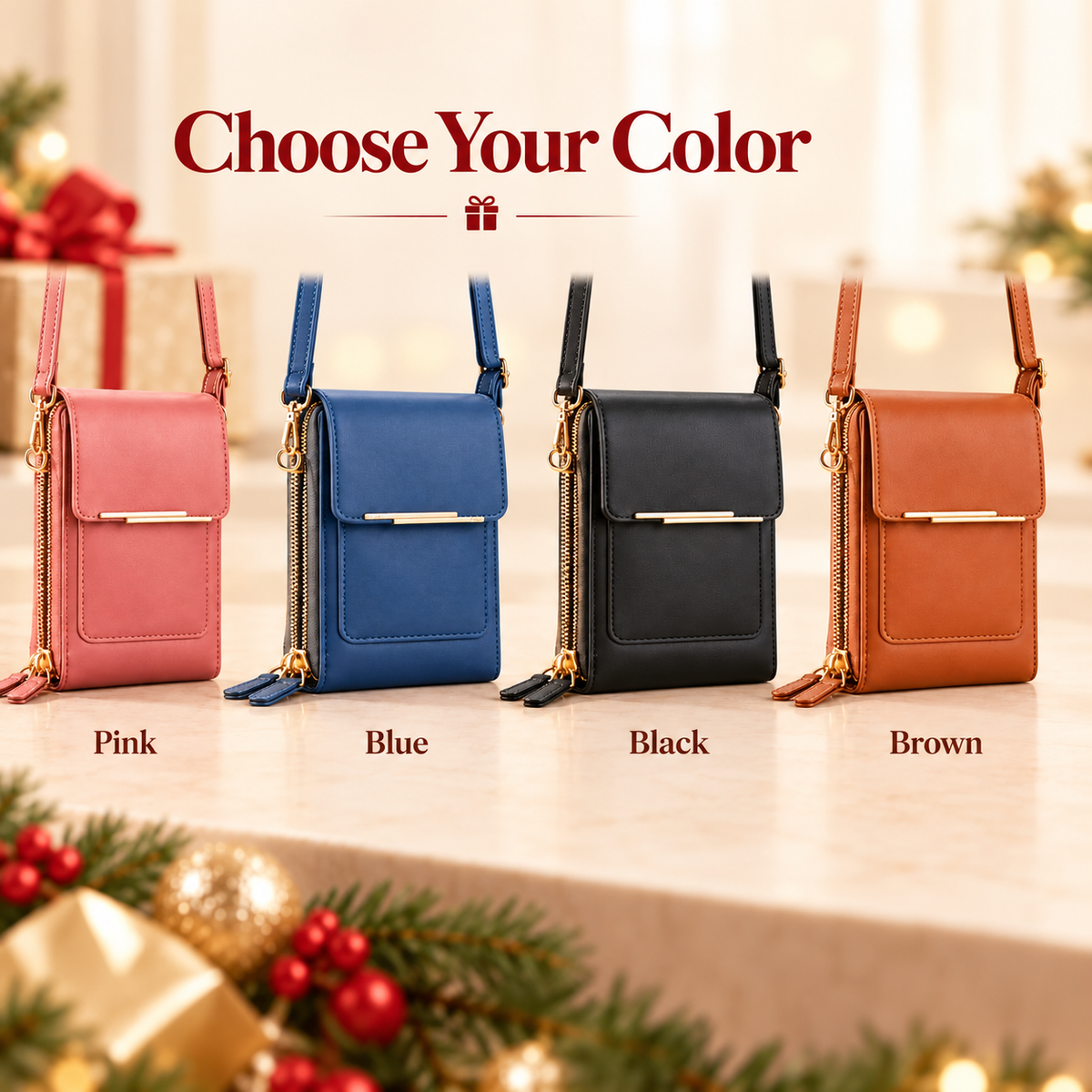 Touchscreen Crossbody Phone Wallet – A Thoughtful Gift for Her
