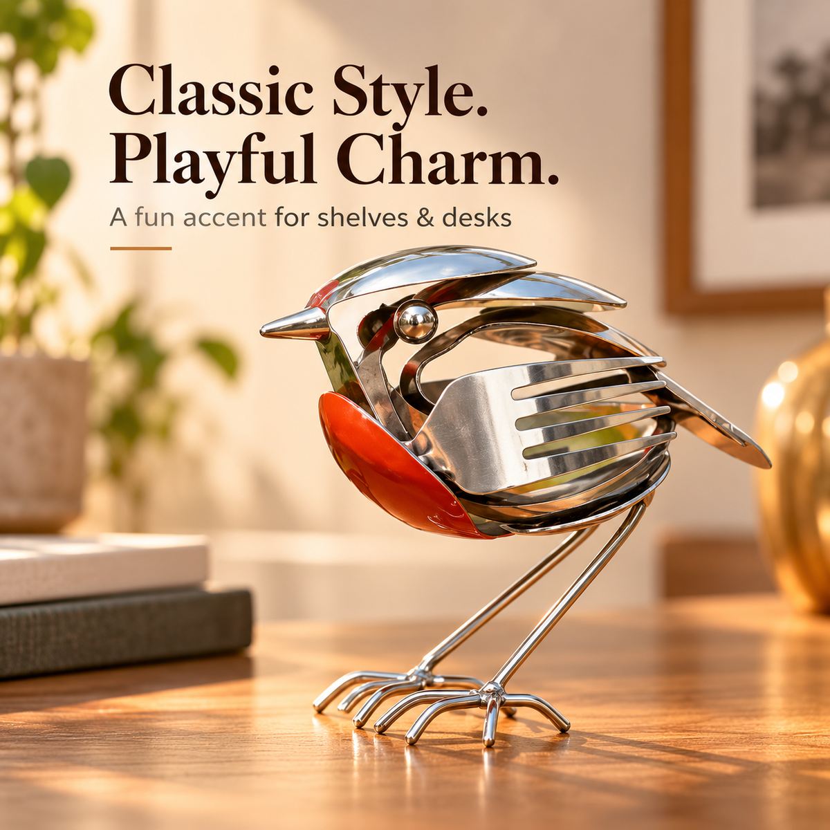 Creative Metal Bird Sculpture