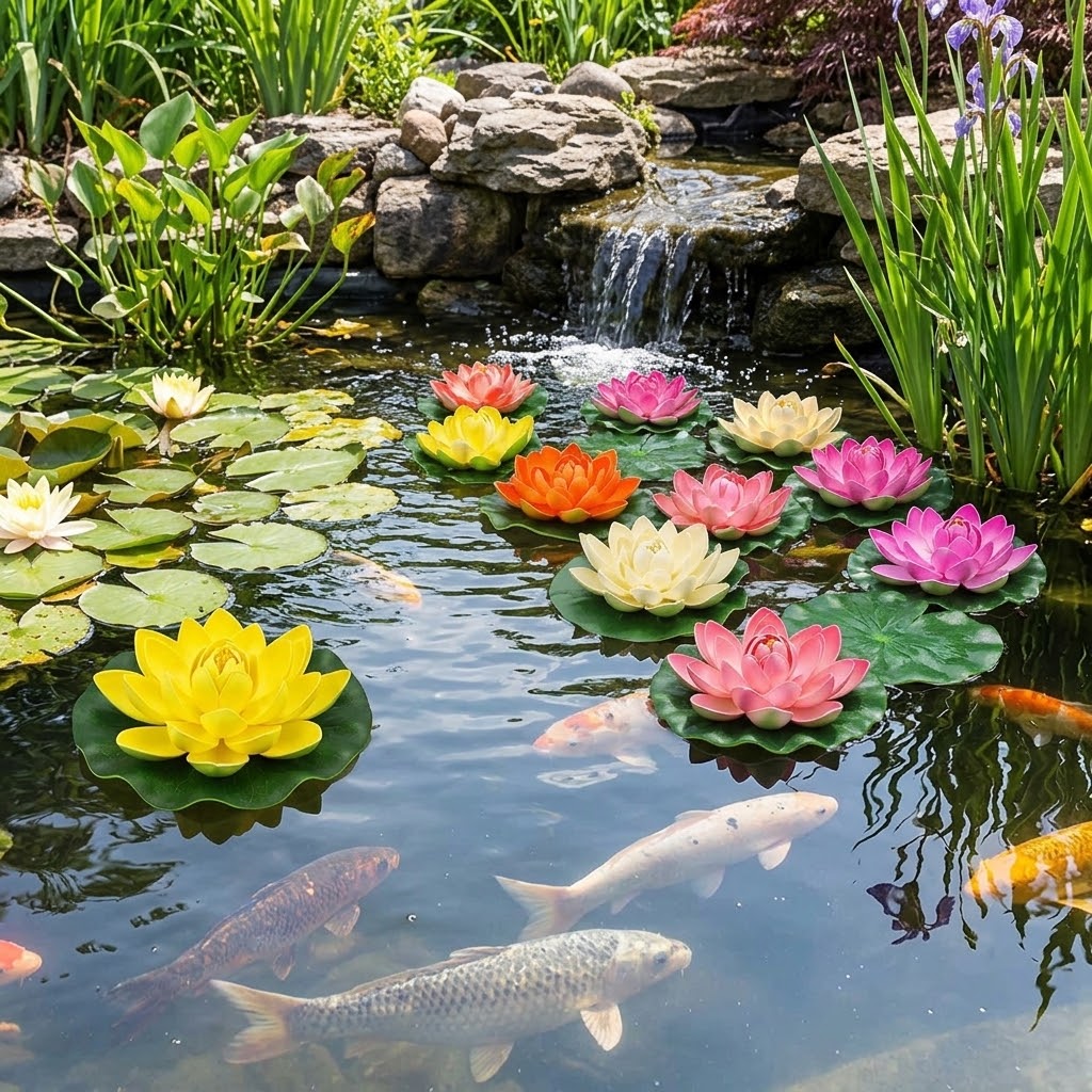 Floating Lotus Water Decoration