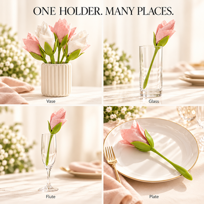 Rose-Shaped Napkin Holders