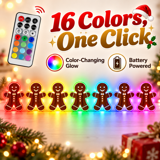 16-Color Christmas Wall Lights