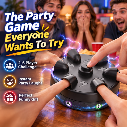 Shocking Roulette – Finger Shock Party Game, Funny Truth Or Dare Challenge Toy