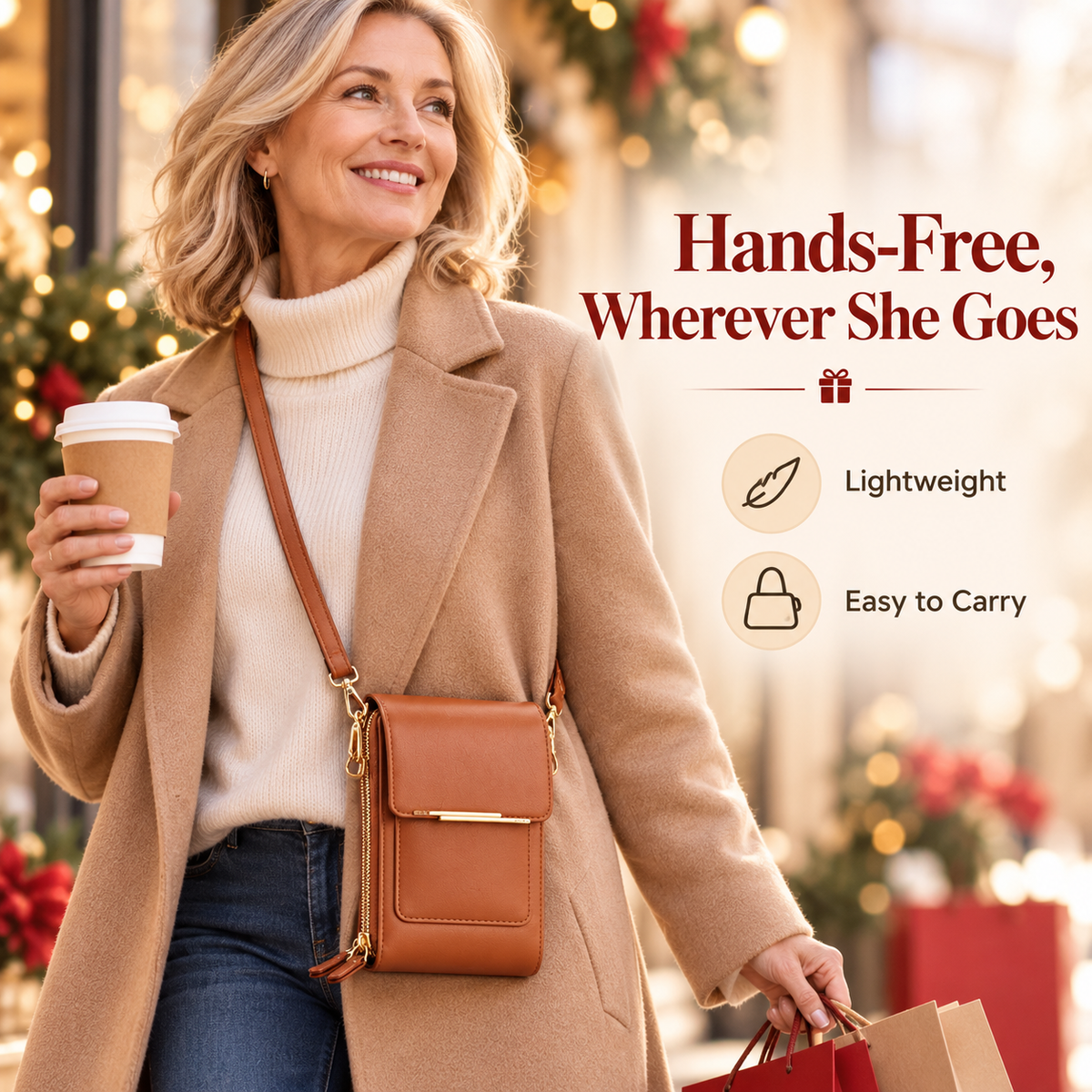 Touchscreen Crossbody Phone Wallet – A Thoughtful Gift for Her