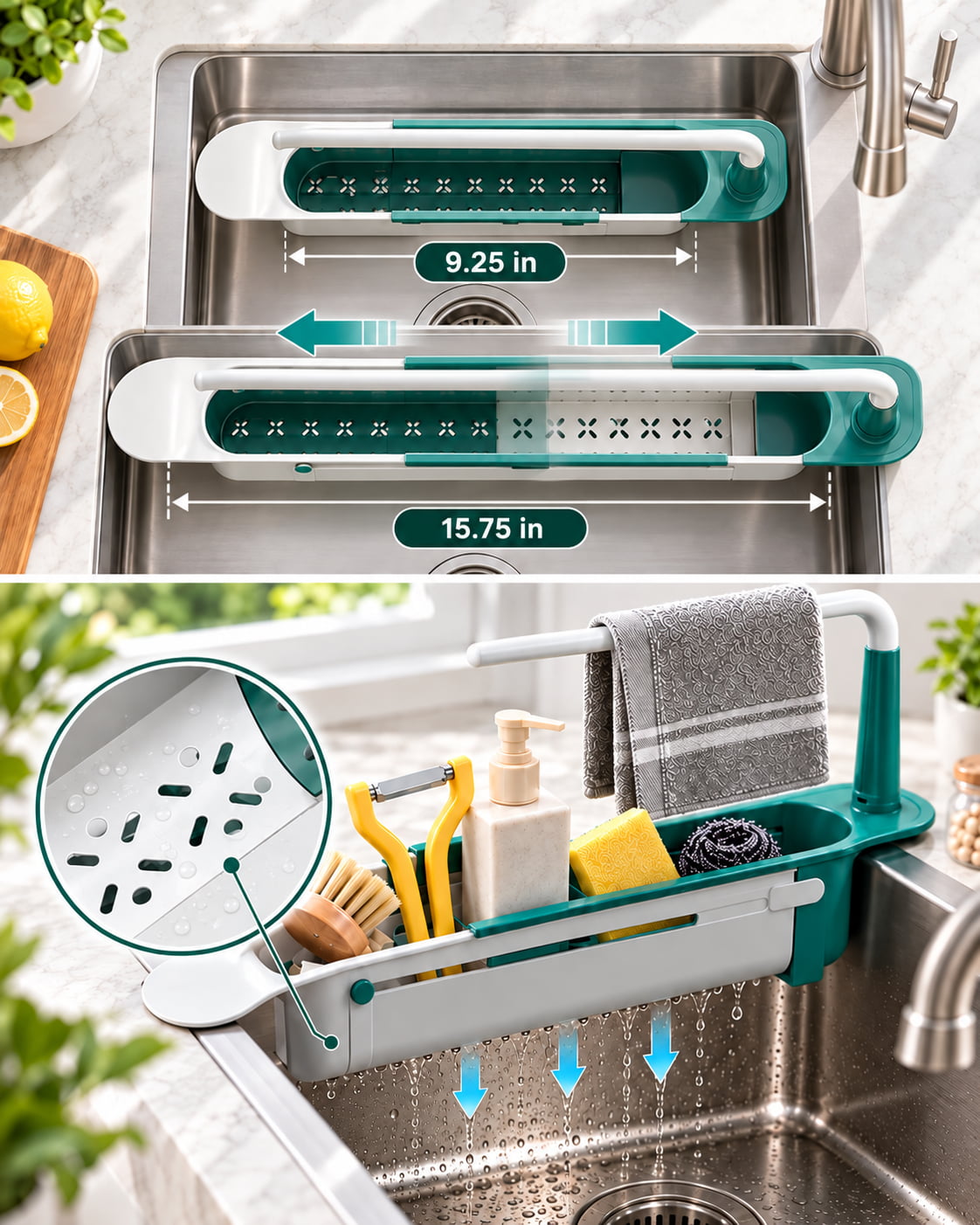 Upgraded Expandable Over-Sink Caddy