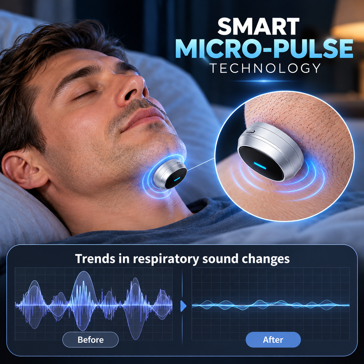 Smart Anti-Snore Chin Device | Stop Snoring, Mask-Free