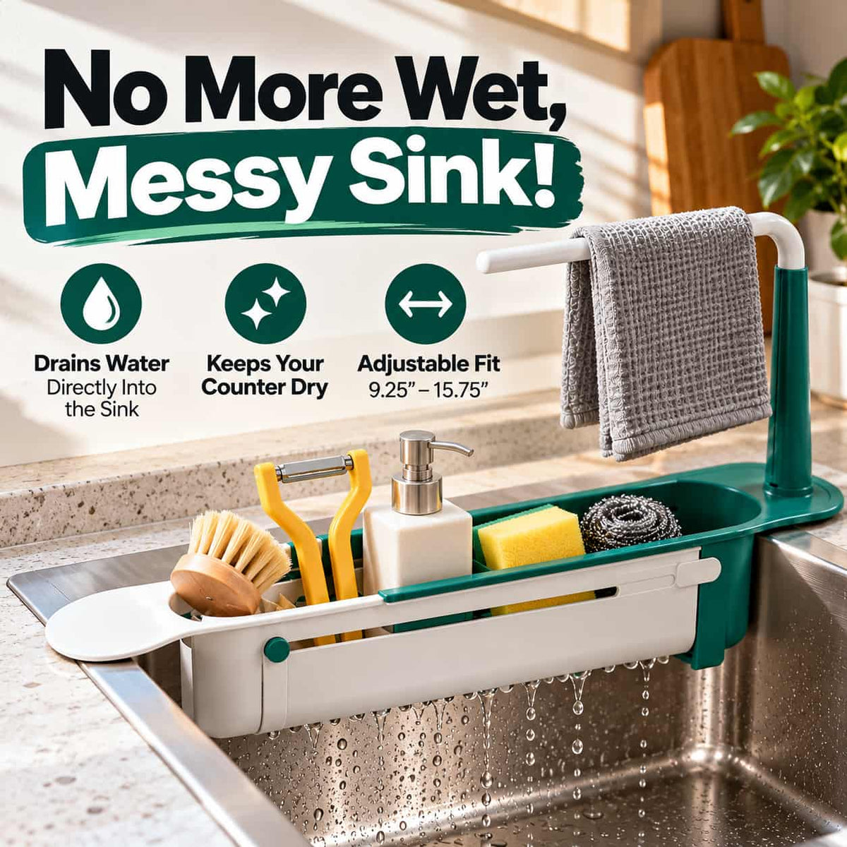 Upgraded Expandable Over-Sink Caddy