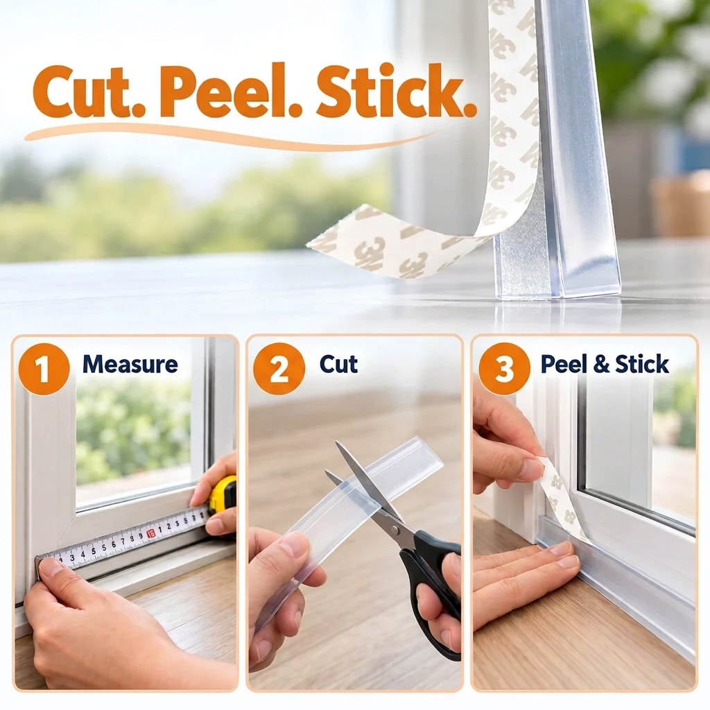 Self-Adhesive Door & Window Weather Stripping