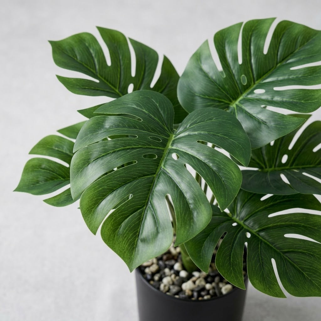 Faux Monstera Ornament