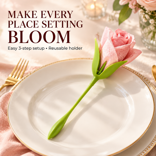 Rose-Shaped Napkin Holders