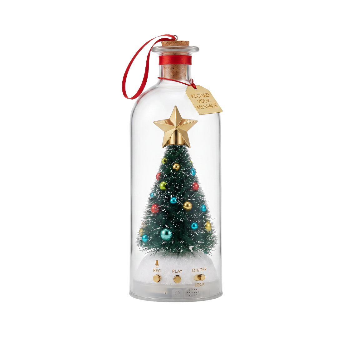 Recordable Christmas Message Bottle