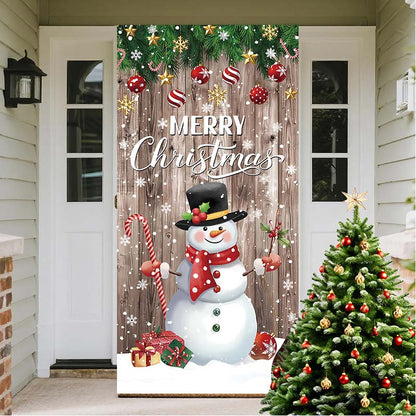 🎅 Christmas Door Cover | Instant Holiday Makeover