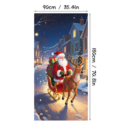 🎅 Christmas Door Cover | Instant Holiday Makeover