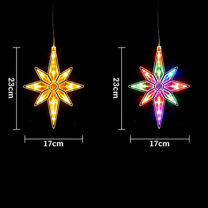 Battery-Operated LED Christmas Window Lights