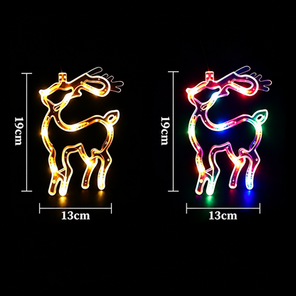 Battery-Operated LED Christmas Window Lights