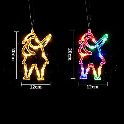 Battery-Operated LED Christmas Window Lights