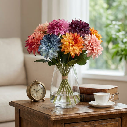 Textured Dahlia Flower Stem