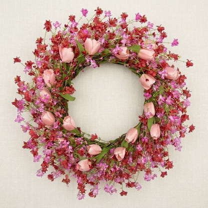 Spring Floral Door Wreath