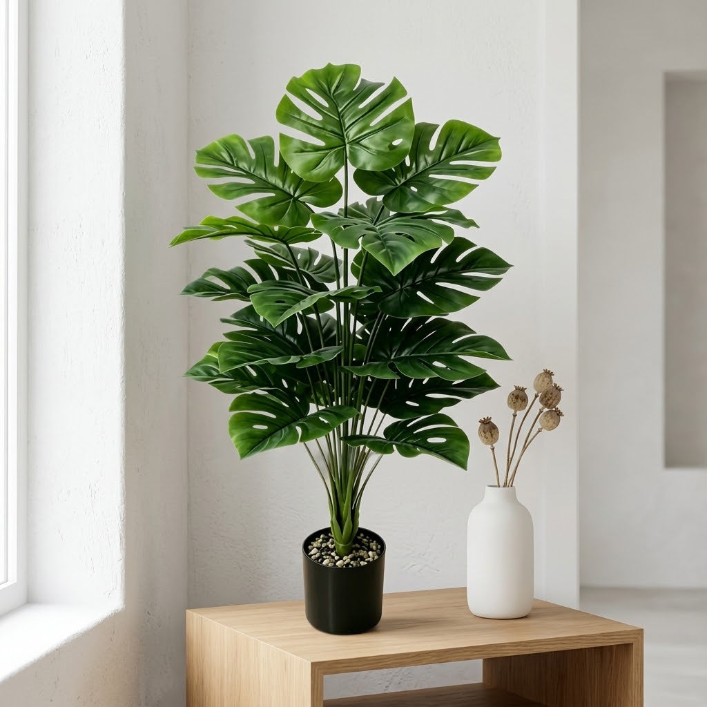 Faux Monstera Ornament